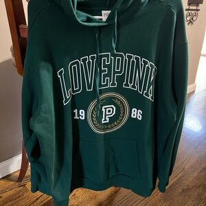 Green LOVE PINK Hoodie